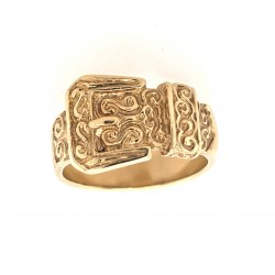 Pre Owned 9ct Buckle Ring ZA401